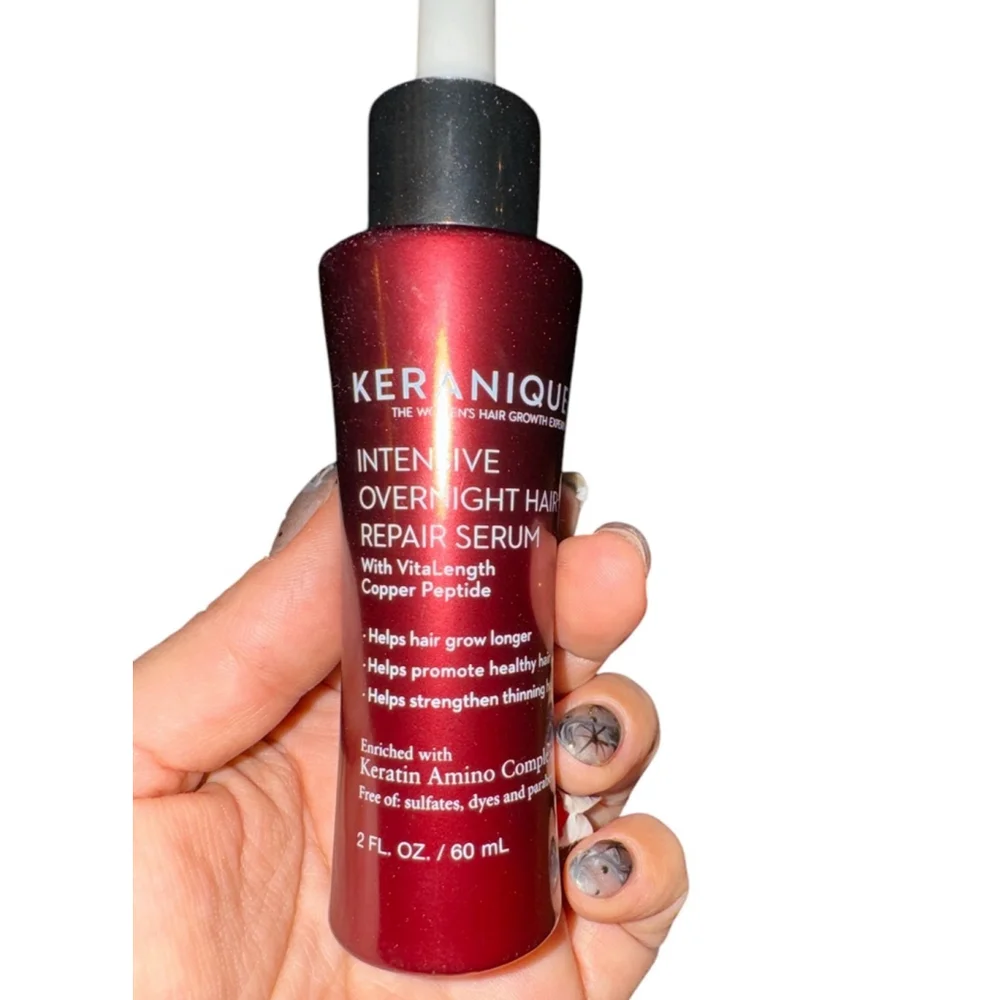 Keranique Hair Repair Serum Intensive Overnight Hair Serum 2 Fl Oz - Picture 2 of 2
